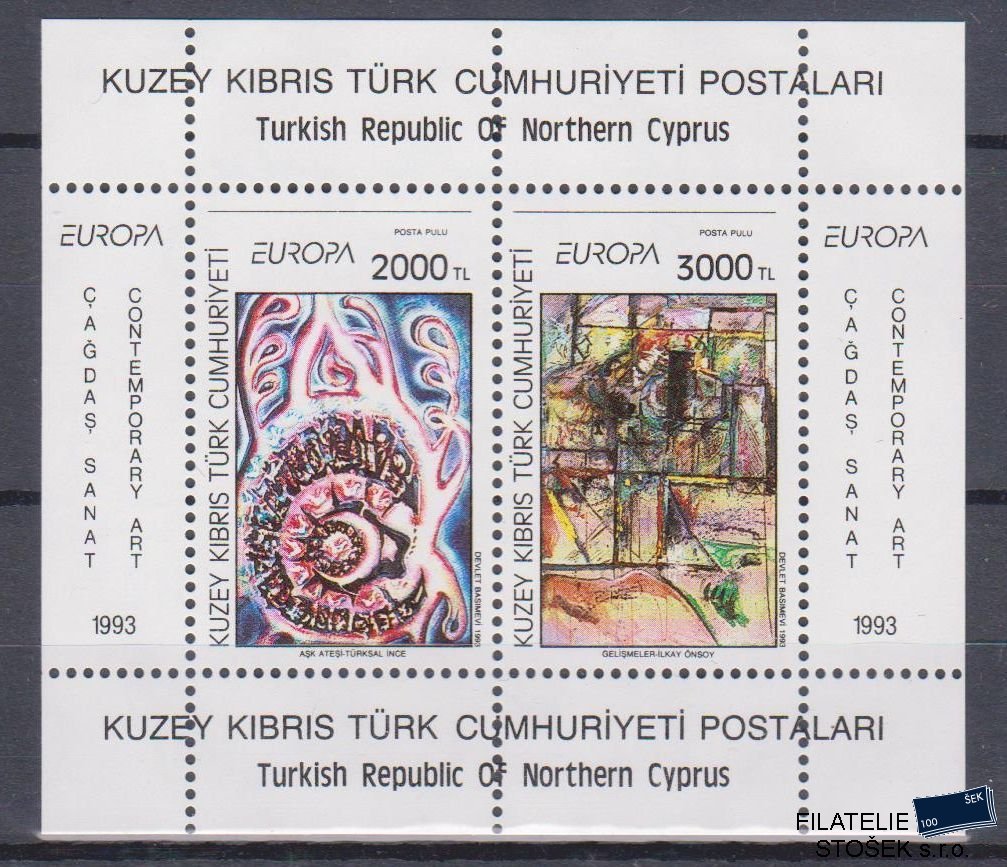 Turecký Kypr známky Mi Blok 12