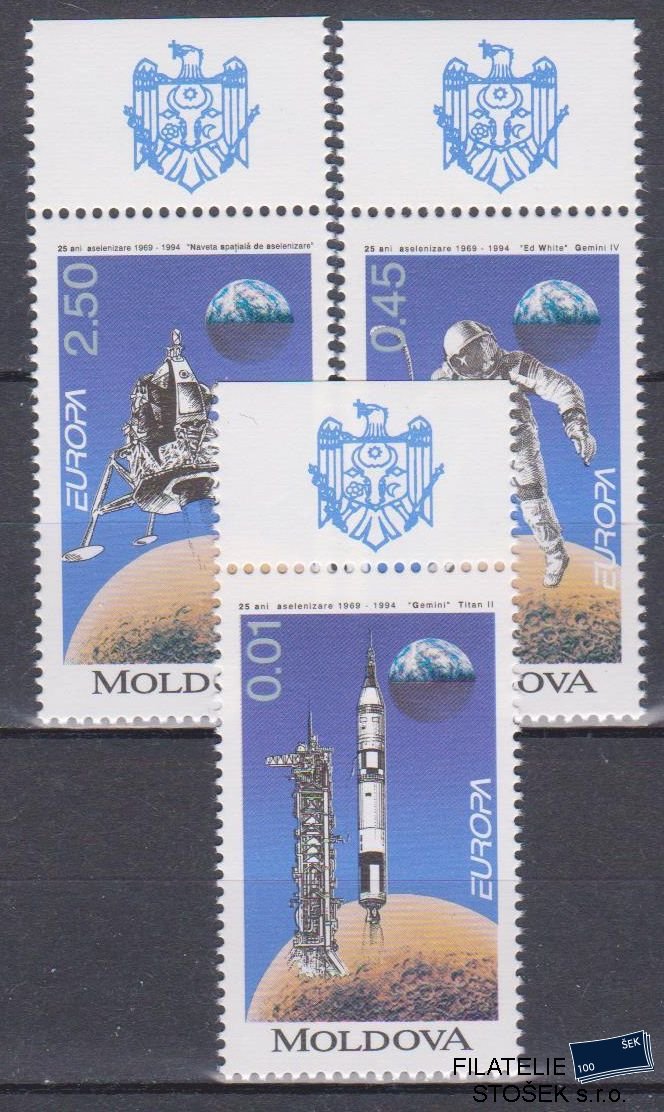 Moldavsko známky Mi 106-108