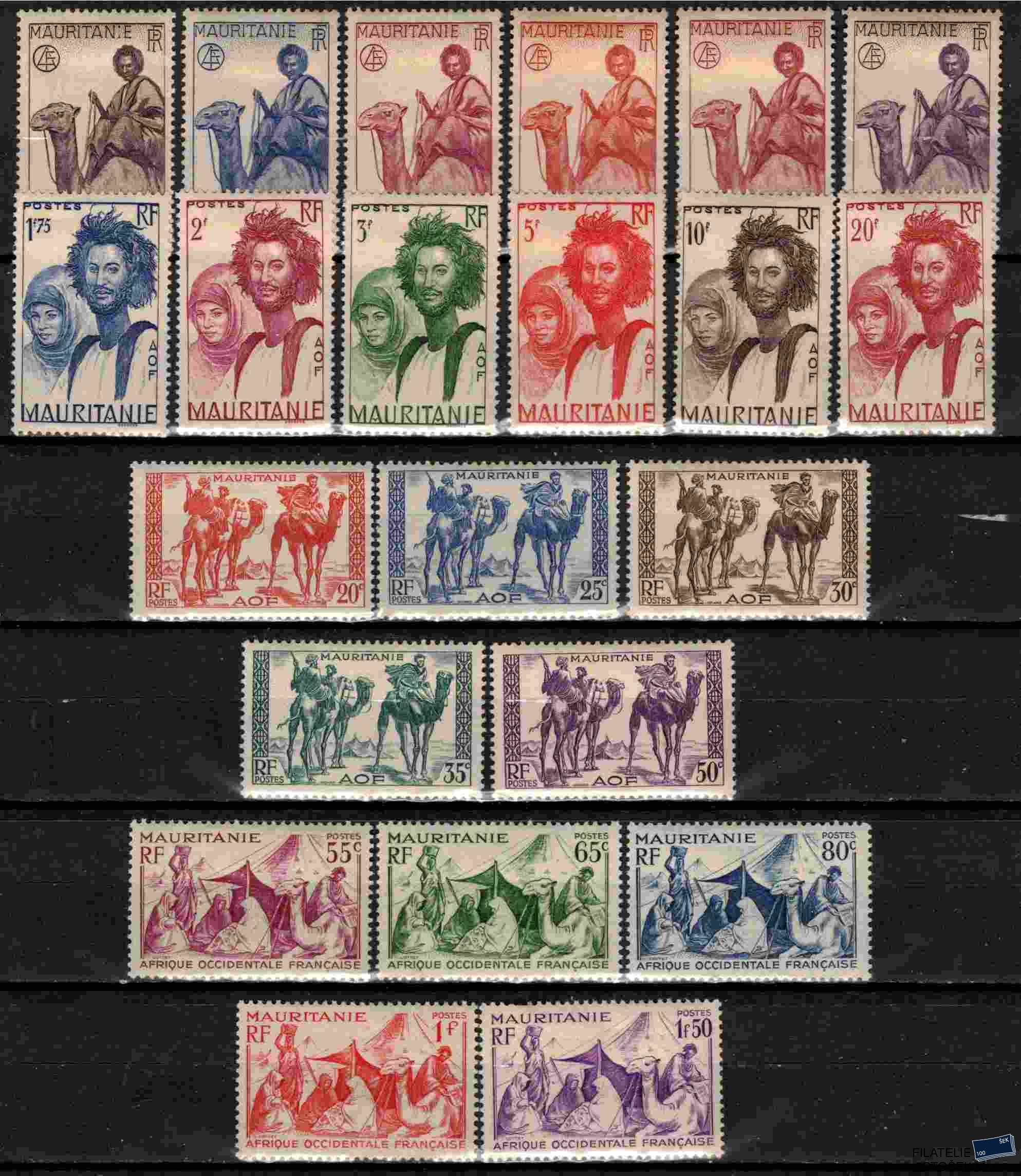 Mauritanie známky Yv 73-94