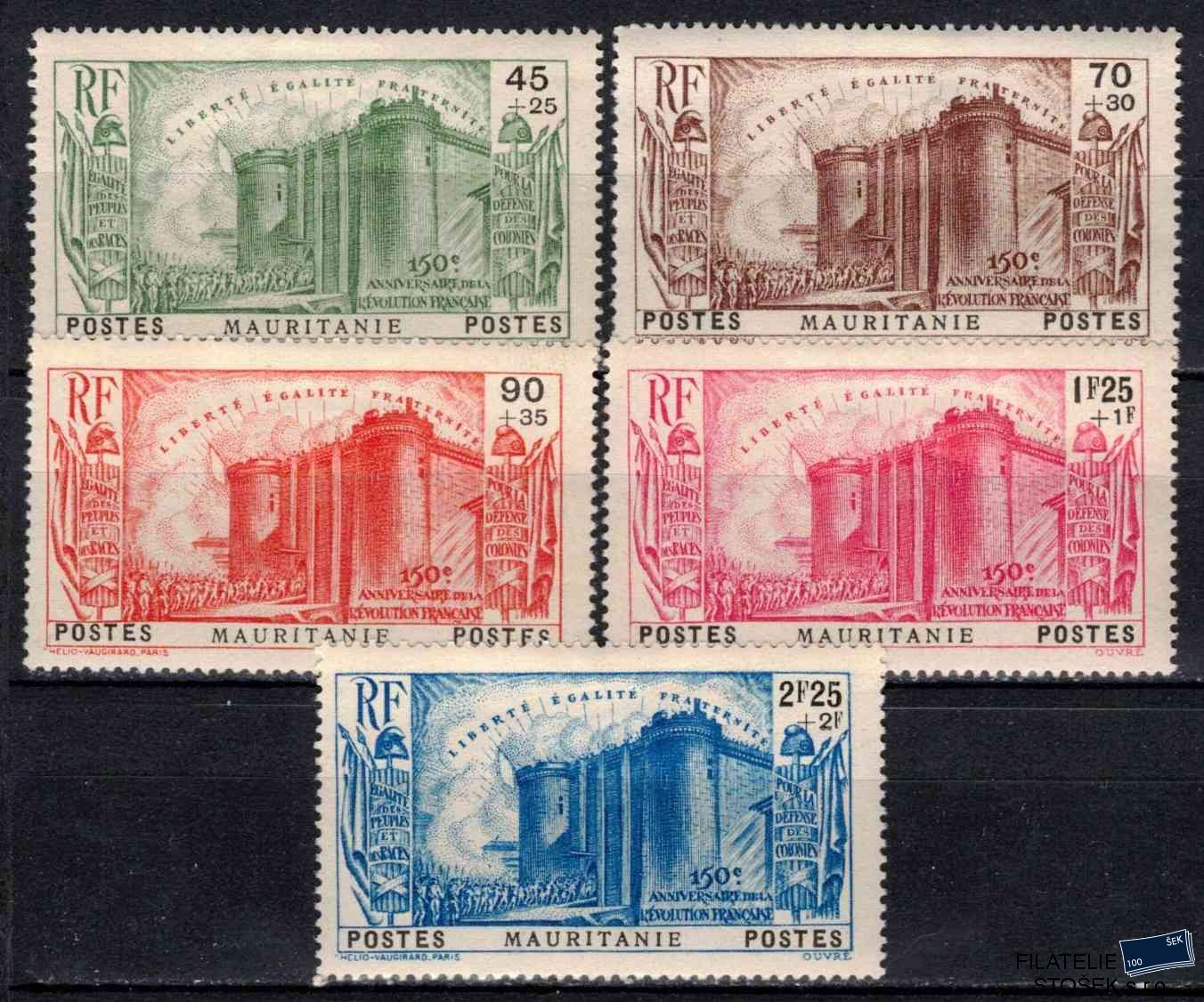 Mauritanie známky Yv 100-104