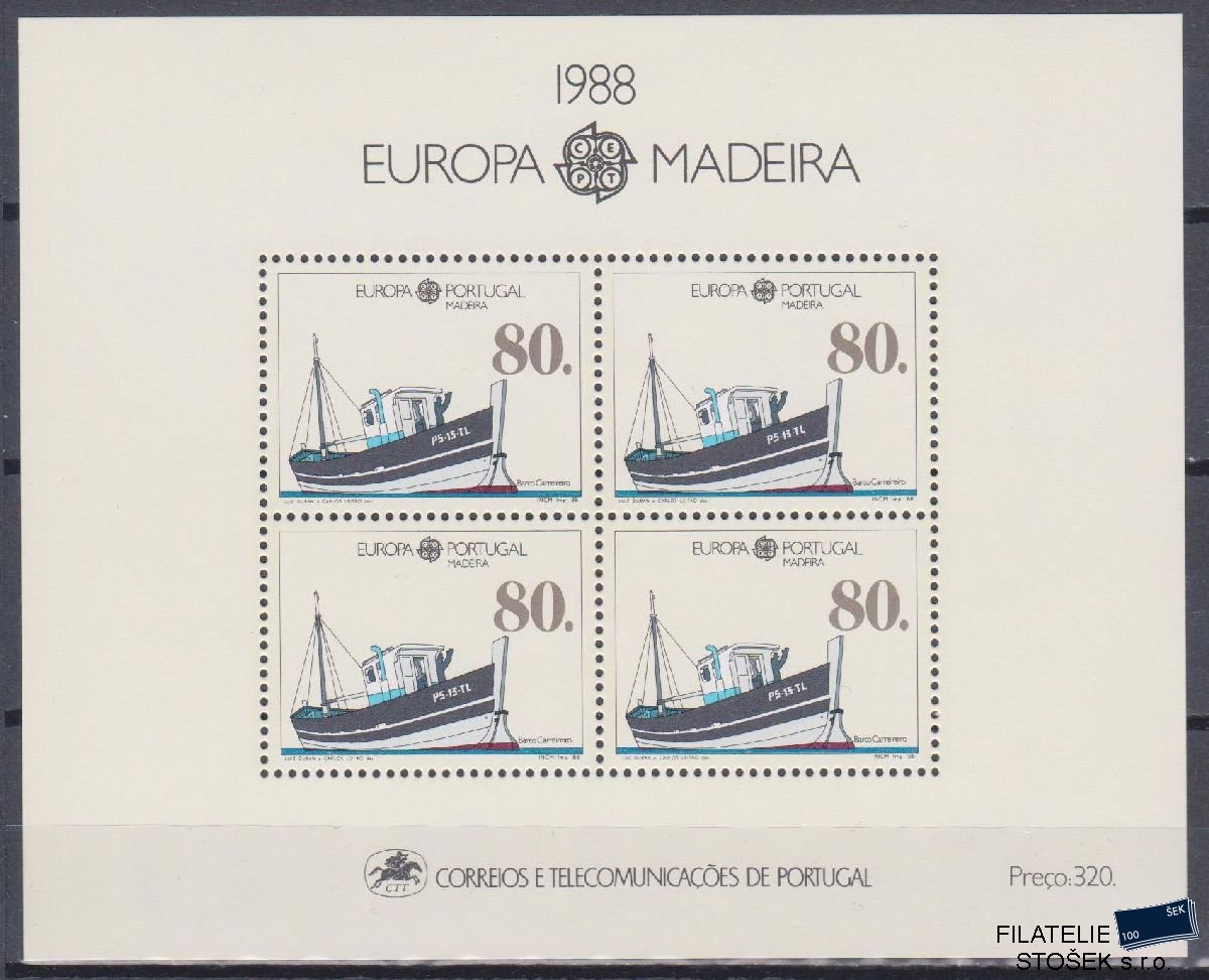 Madeira známky Mi Blok 9