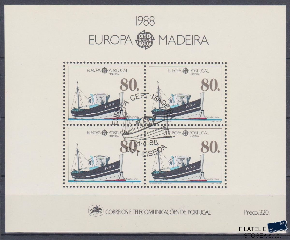 Madeira známky Mi Blok 9