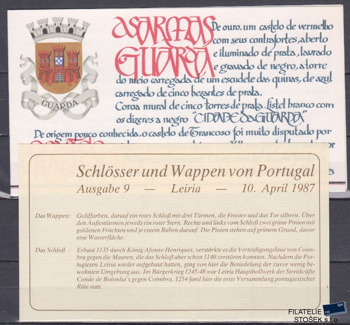 Portugalsko známky Mi 1720 MH