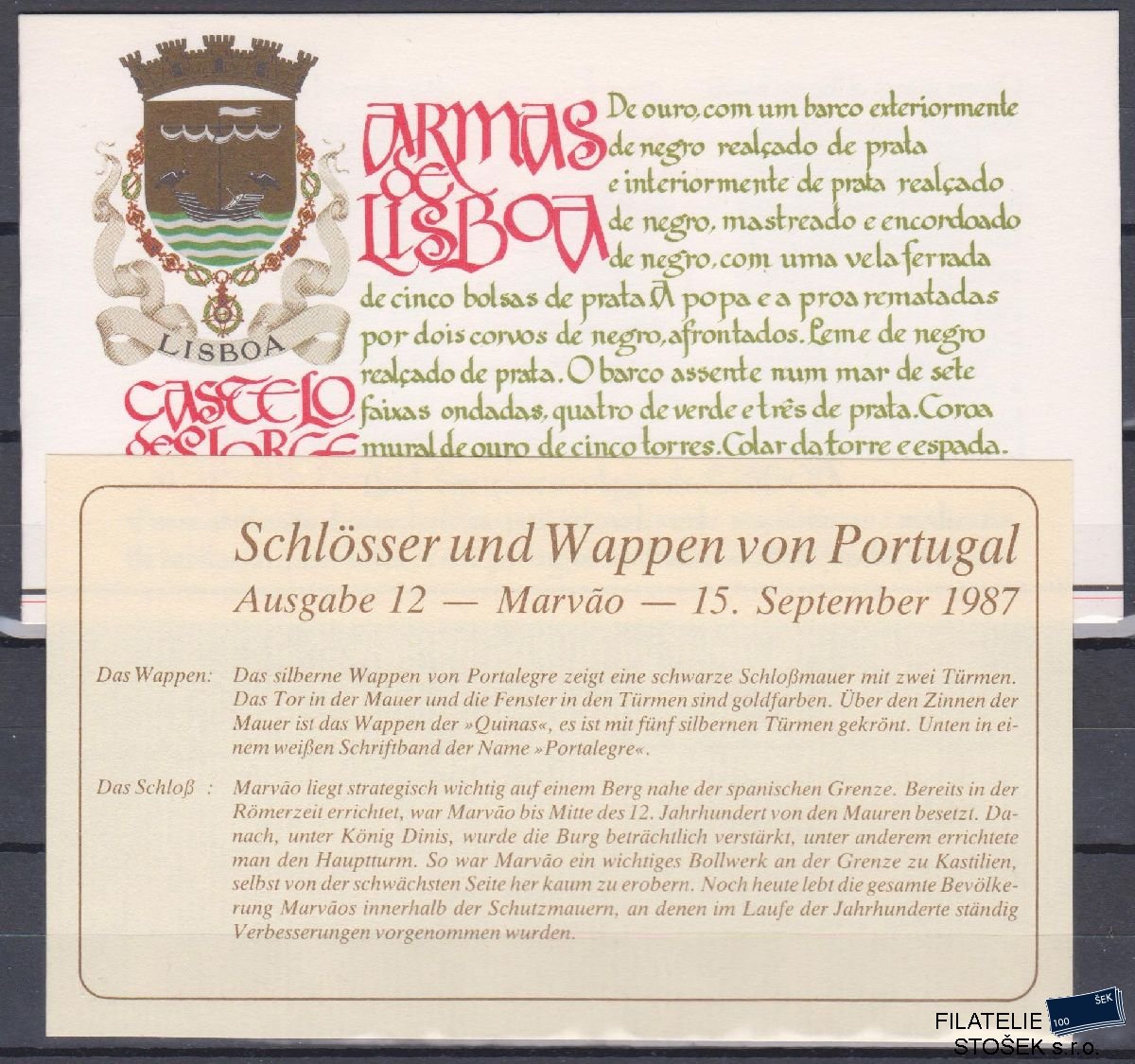 Portugalsko známky Mi 1732 MH