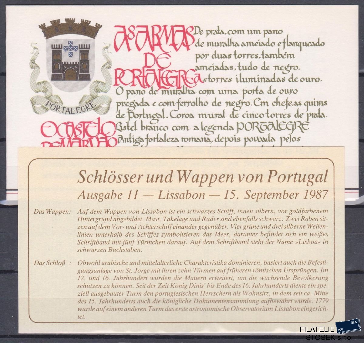 Portugalsko známky Mi 1733 MH