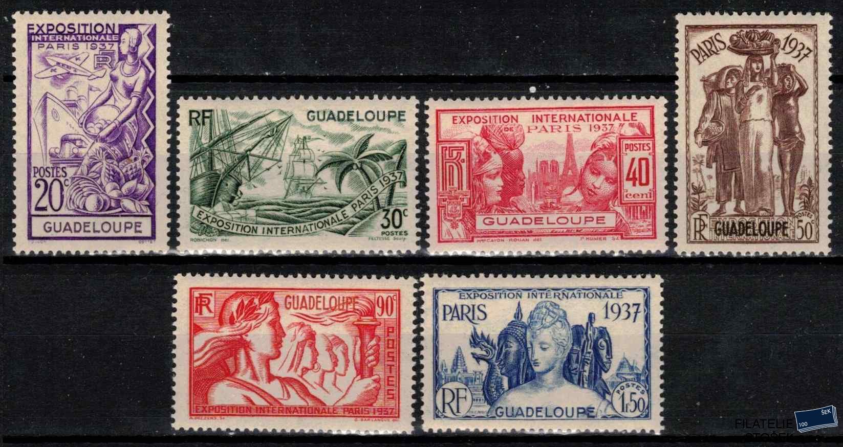 Guadeloupe známky 1937 Exposition internationale de Paris