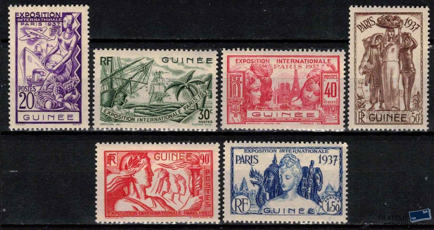 Guinée známky 1937 Exposition internationale de Paris