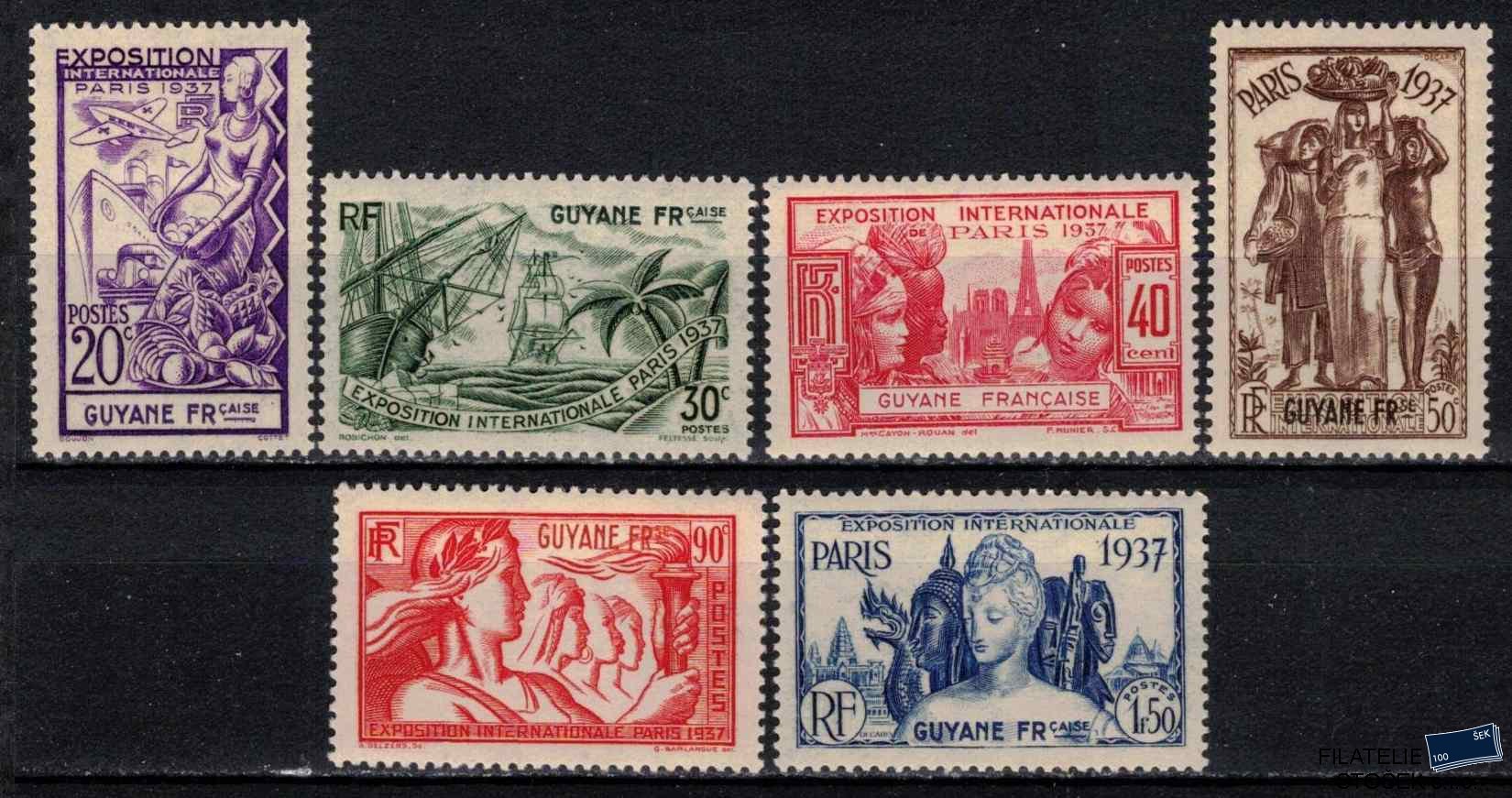 Guyane známky 1937 Exposition internationale de Paris
