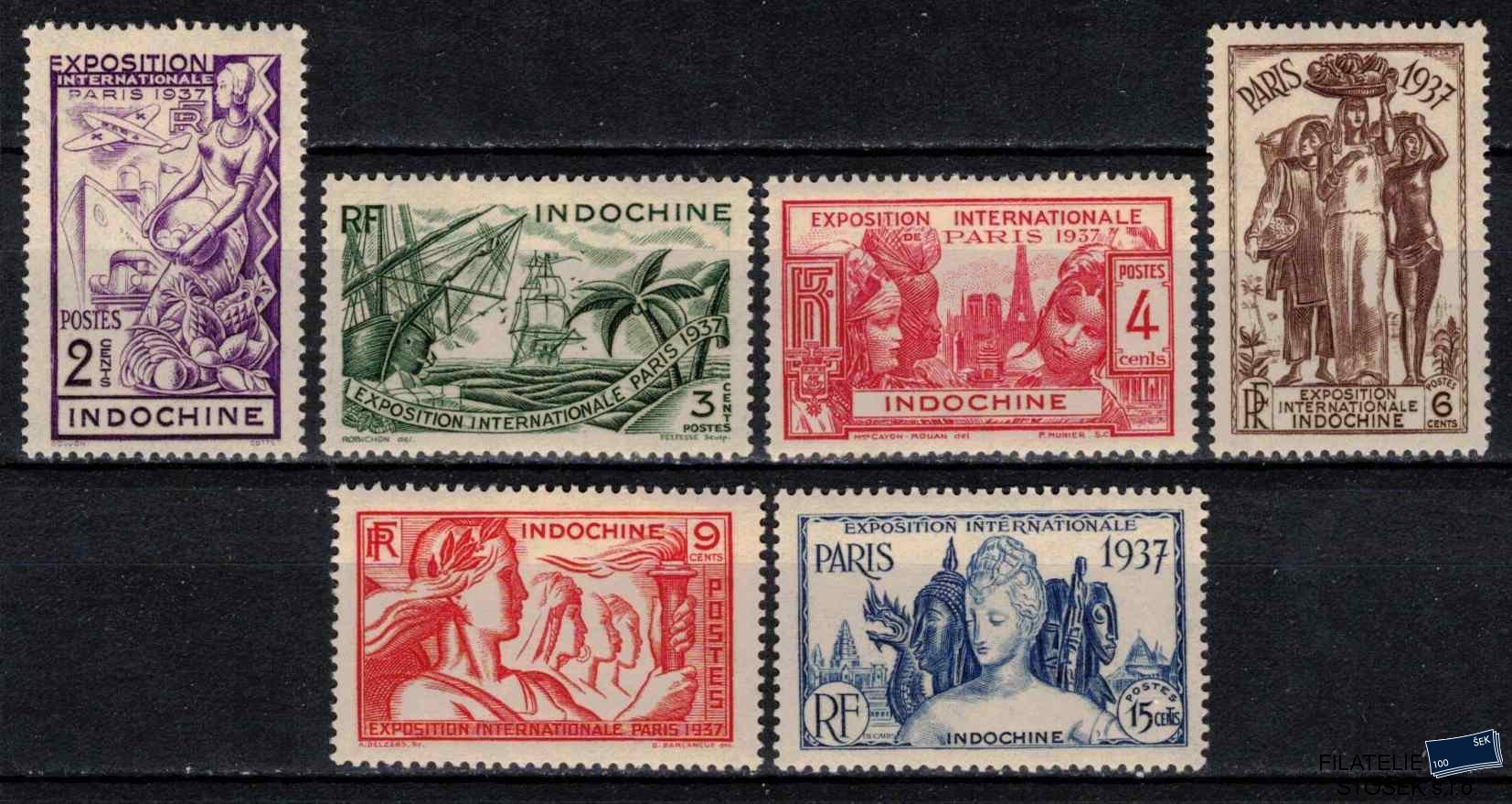 Indochine známky 1937 Exposition internationale de Paris