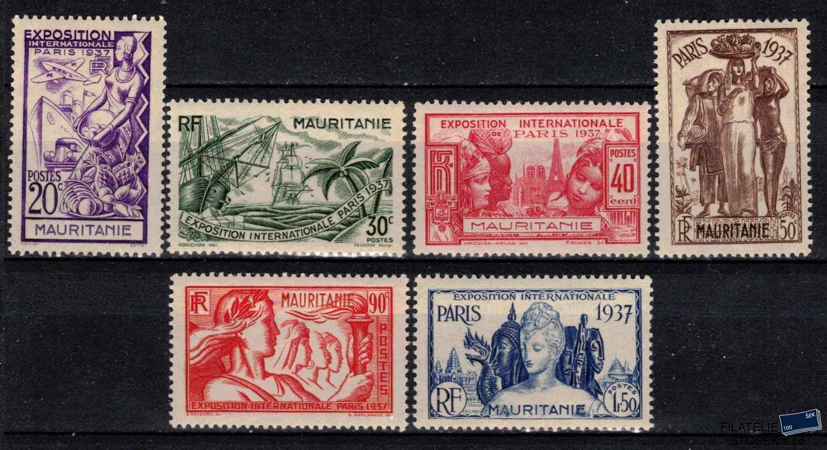 Mauritanie známky 1937 Exposition internationale de Paris