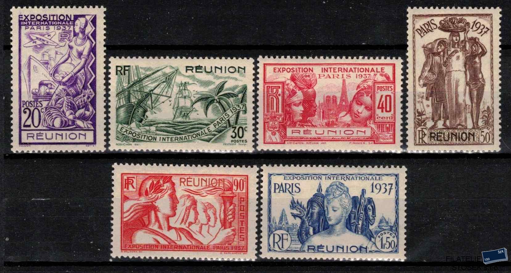 Reunion známky 1937 Exposition internationale de Paris
