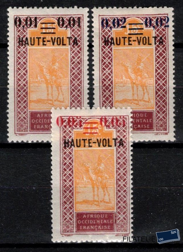 Haute Volta známky Yv 18-20