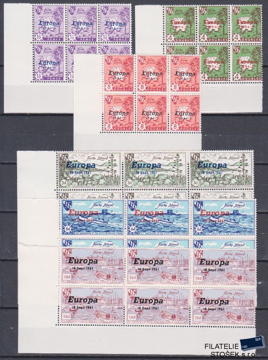Guersney - Herm Island známky Mi - Europa 1961 - 6 Blok