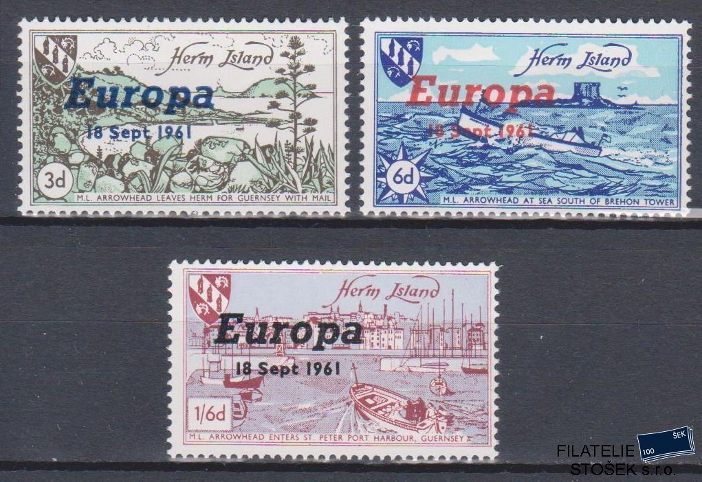 Guersney - Herm Island známky Mi - Europa 1961