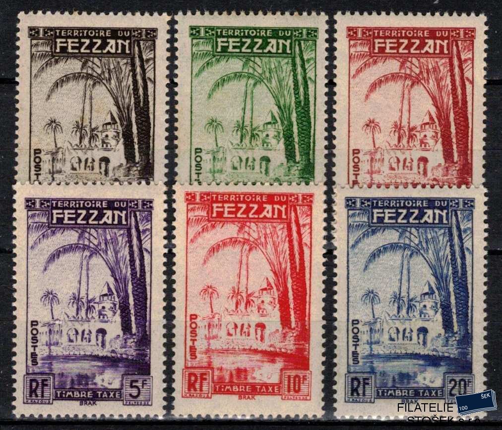 Fezzan známky Yv TT 6-11