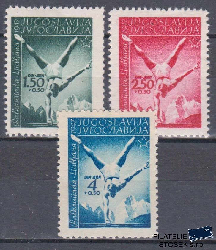 Jugoslávie známky Mi 524-26