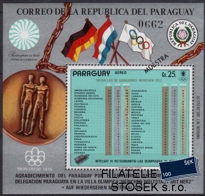 Paraguay známky Mi Bl.199