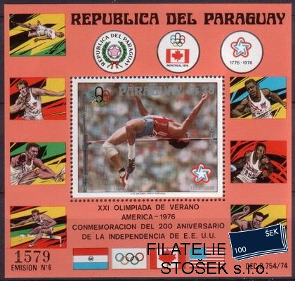 Paraguay známky Mi Bl.288