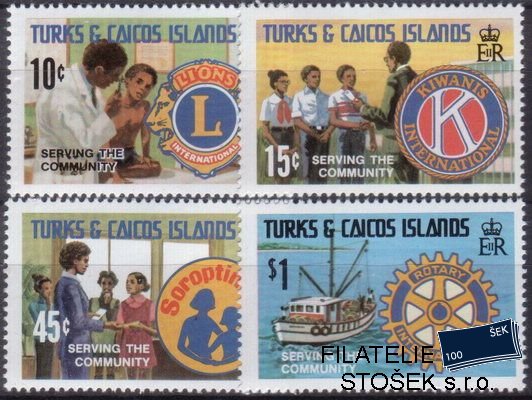 Turks Caicos Mi 0498-501+Bl.24