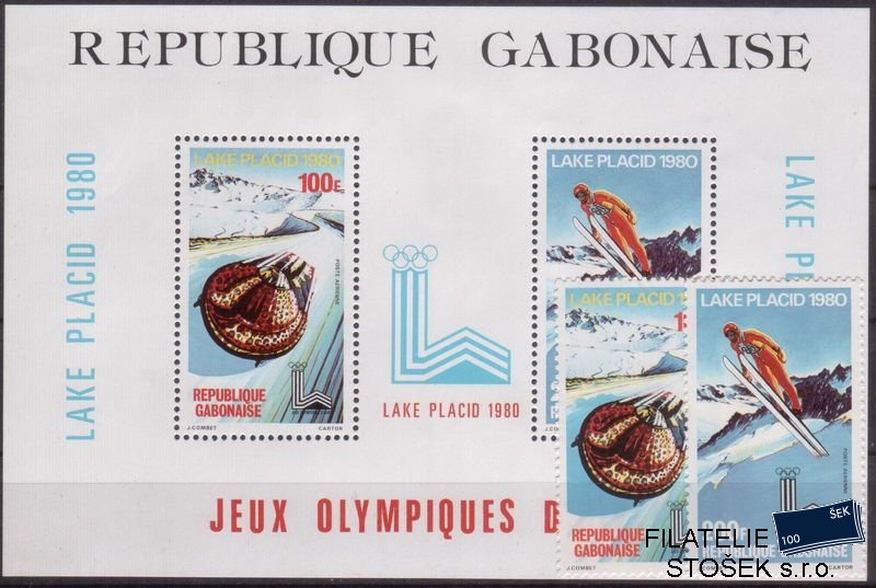 Gabon známky Mi 720-1+Bl.38