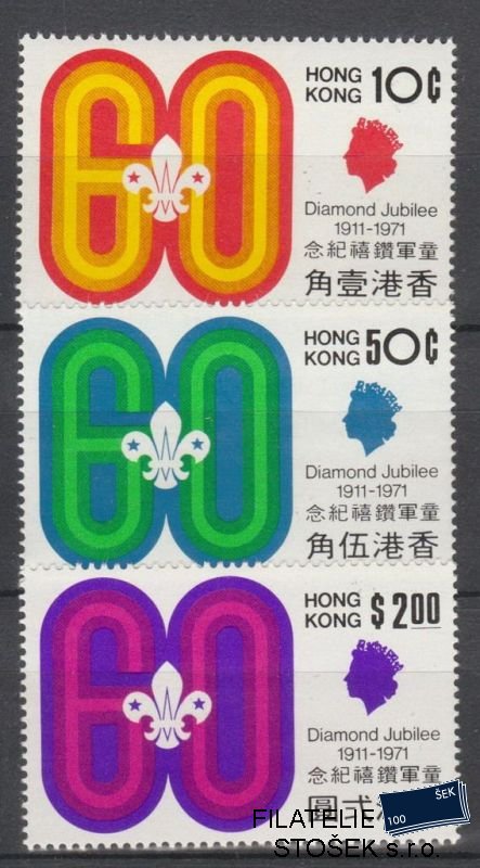 Hongkong známky Mi 255-57