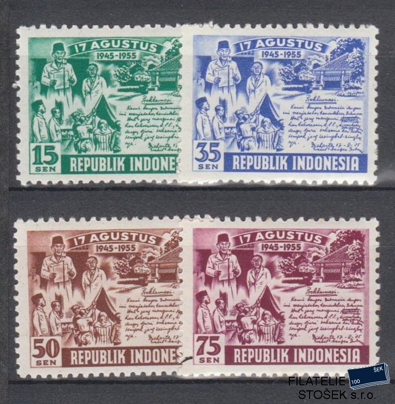 Indonésie známky Mi 143-46