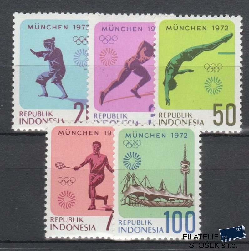 Indonésie známky Mi 711-15