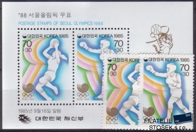 Korea Jižní známky Mi 1421-2+Bl.507