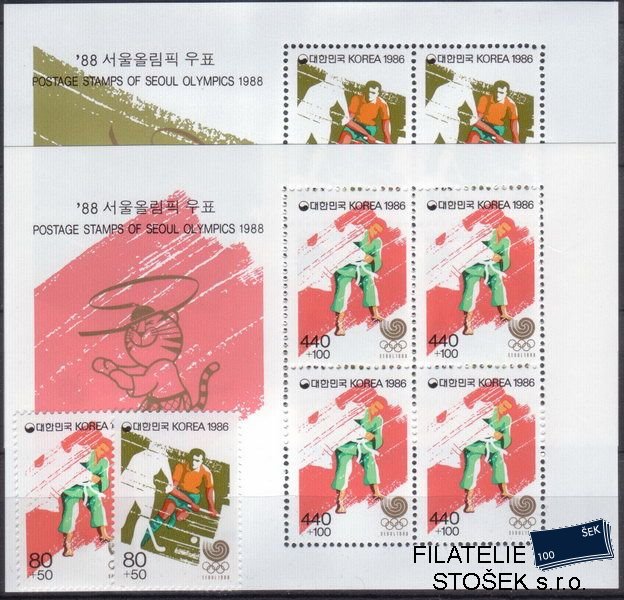 Korea Jižní známky Mi 1483-4+Bl.525-6