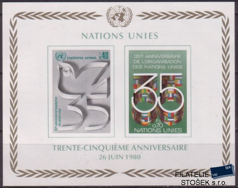 OSN Švýcarsko známky Mi Bl.2