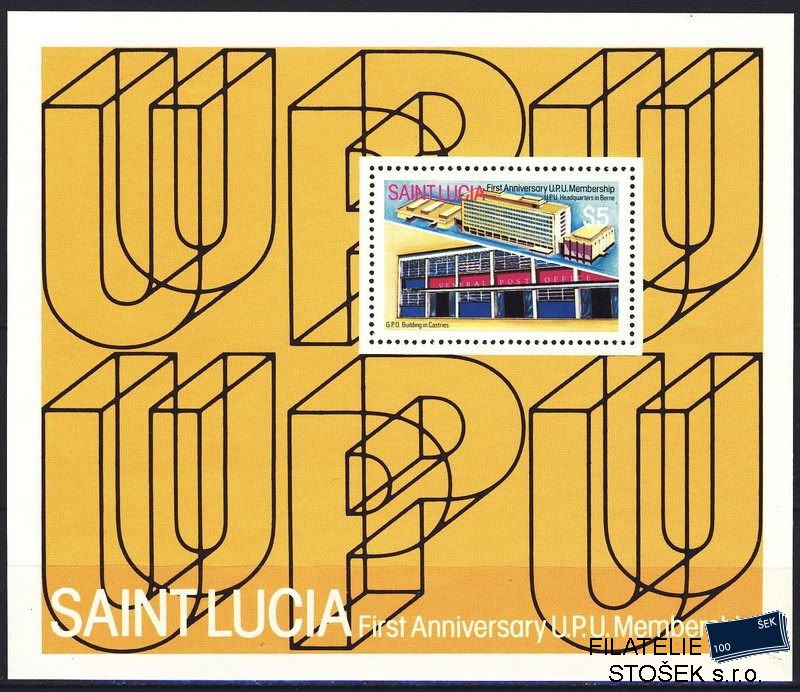 St. Lucia známky Mi Block 31