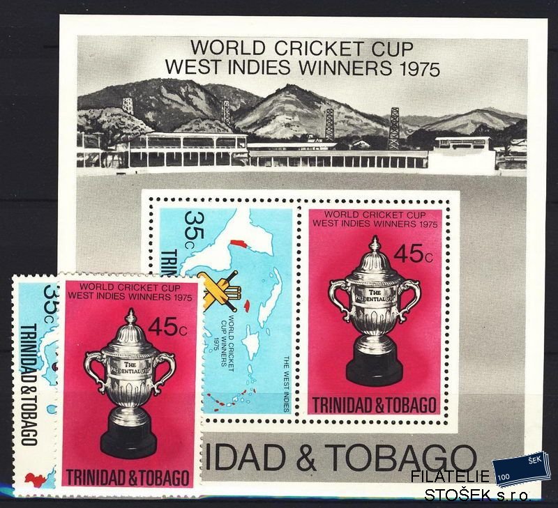 Trinidad známky Mi 0343-4 + Bl. 16