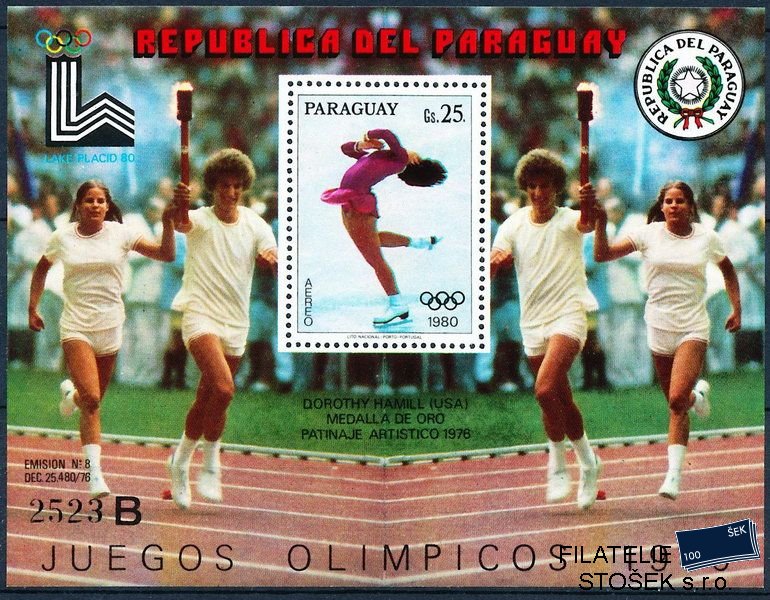 Paraguay známky Mi Bl.338