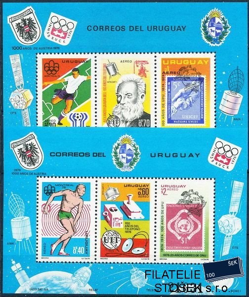 Uruguay známky Mi Bl.29-30