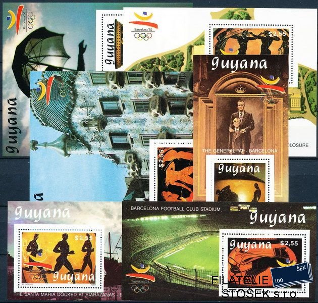 Guyana známky Mi Bl.65-70