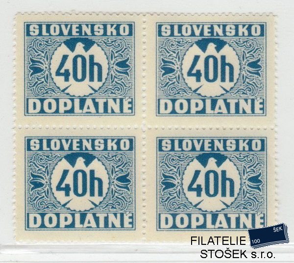 Slovensko známky DL 5 4 Blok P 3