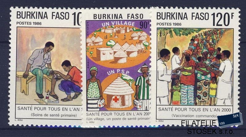 Burkina Faso známky Mi 1092-4