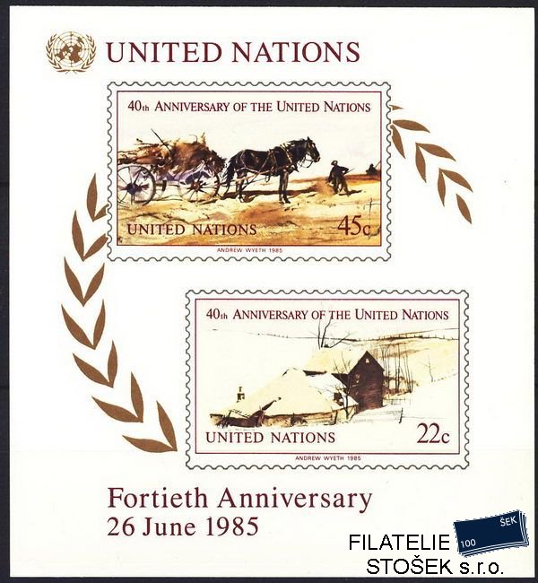 OSN USA známky Mi Blok 8