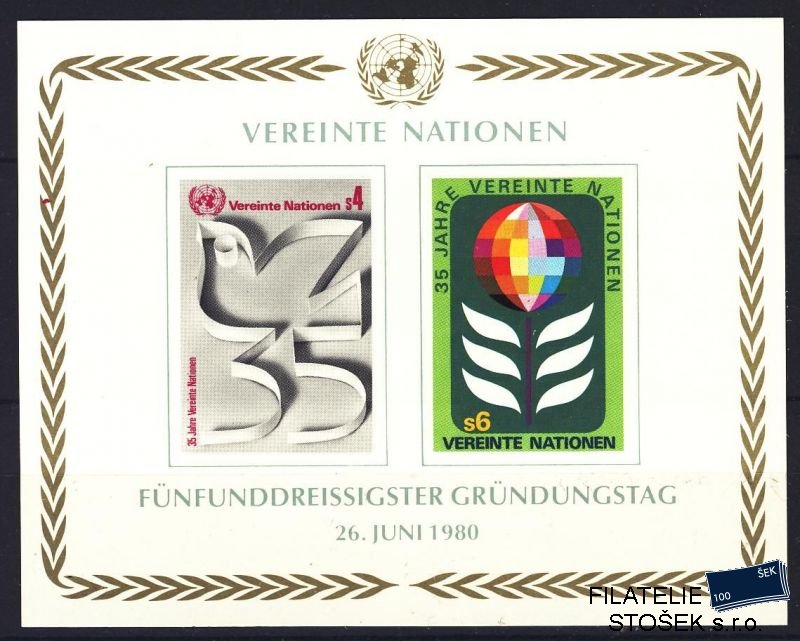 OSN Rakousko známky Mi Blok 1