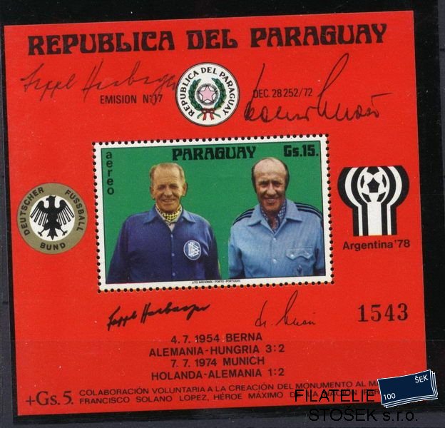 Paraguay známky Mi Bl.269