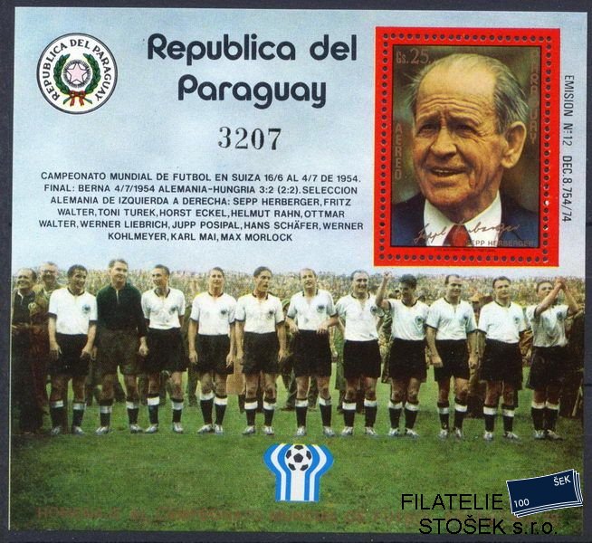 Paraguay známky Mi Bl.313