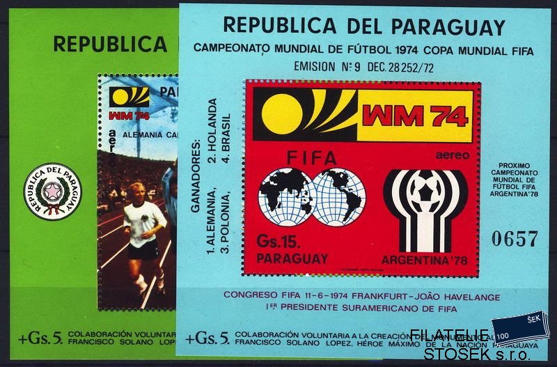 Paraguay známky Mi Bl.234-5