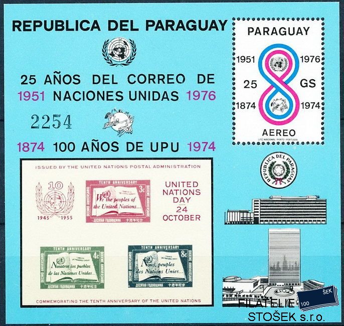 Paraguay známky Mi Bl.283