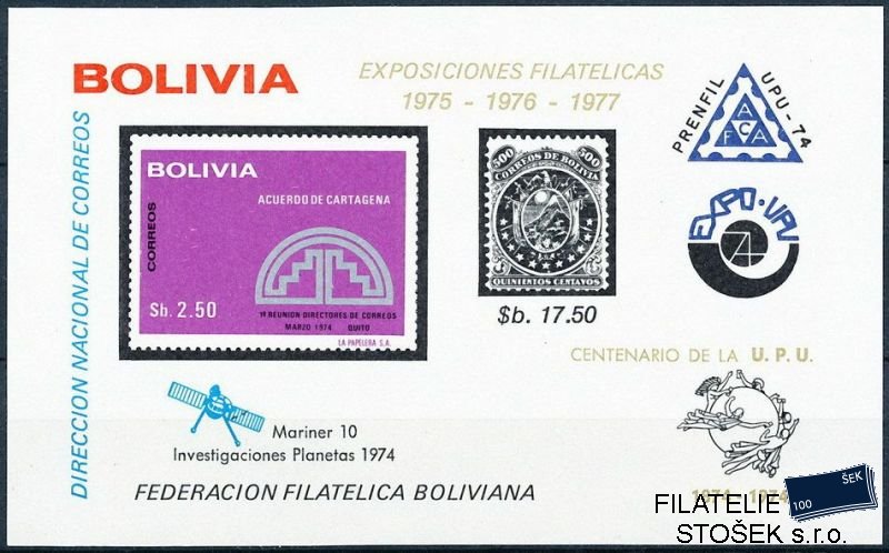 Bolívie známky Mi Bl.53