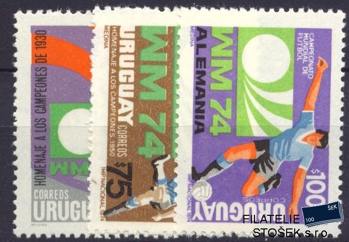Uruguay známky Mi 1302-4