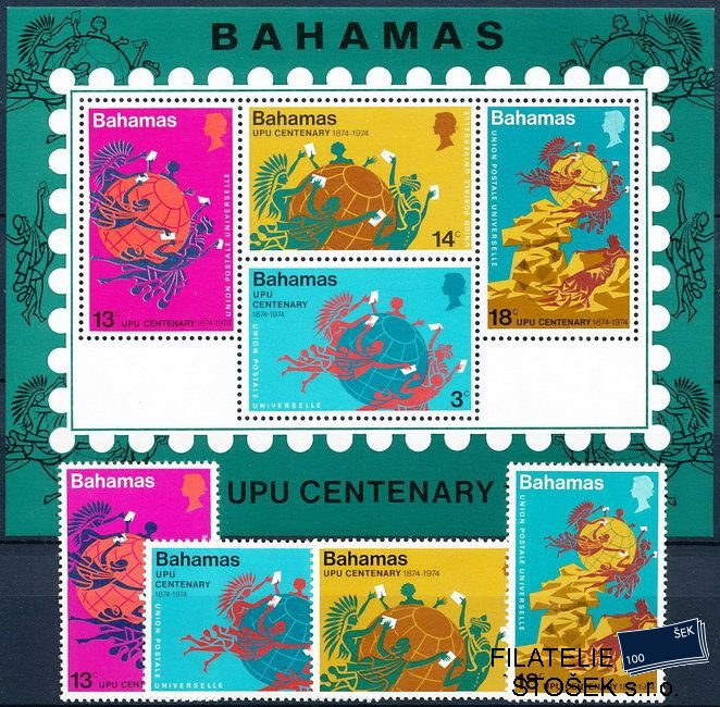 Bahamas známky Mi 366-9+Bl.10