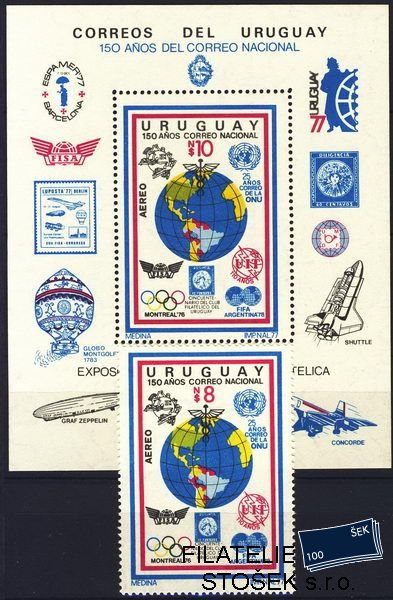 Uruguay známky Mi 1465+Bl.35