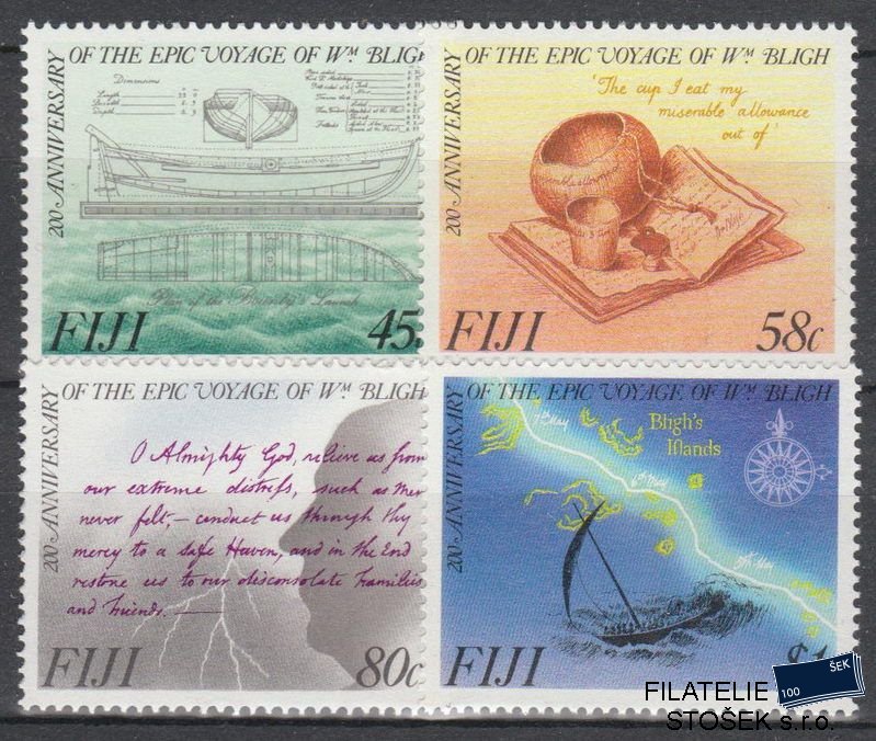 Fiji známky Mi 0598-601