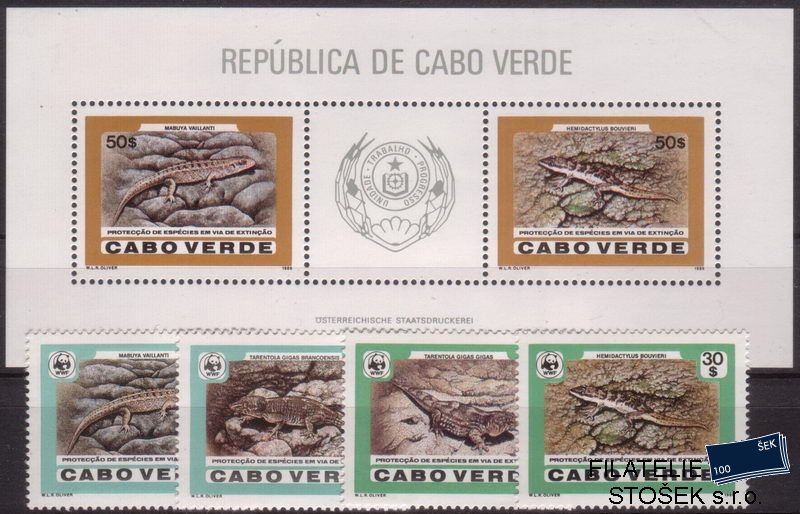 Cabo Verde Mi 500-3+Bl.10