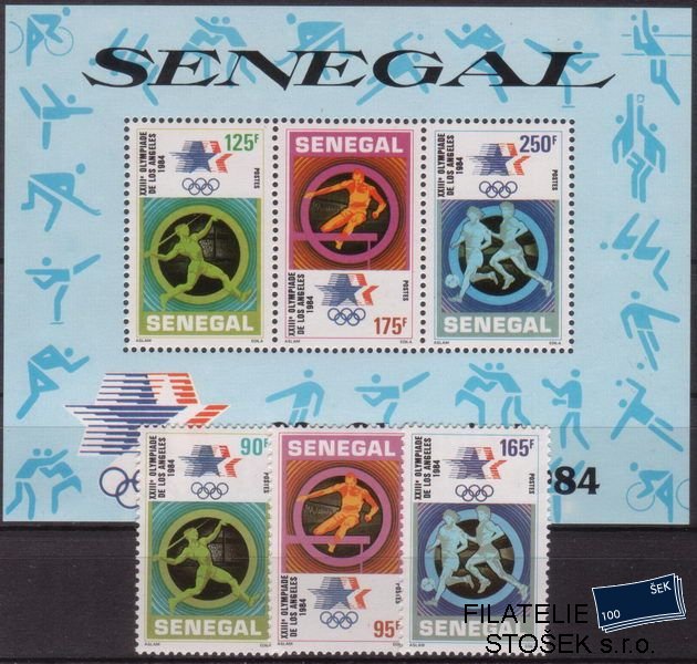 Senegal Mi 0817-9+Bl.46